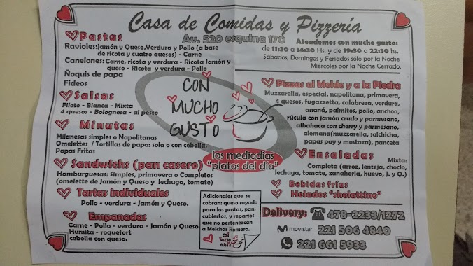 Casa de comidas y pizzería Con mucho gusto, Author: Leonardo Capparelli