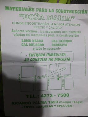 Corralon Materiales Para La Construcción Doña Maria, Author: PATRICIA LORENA OLSZANSKI