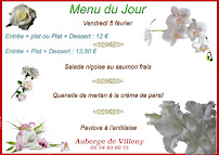 Menu Auberge de Villeny Page 16