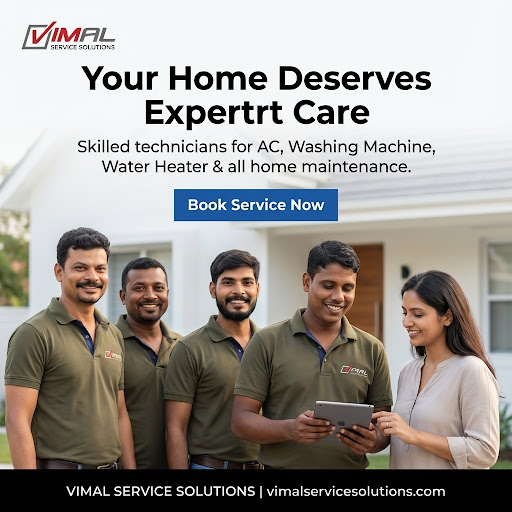Need reliable washing machine service in Ahmedabad? Vimal Service Solutions provides expert, fast… post image
