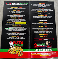 Menu Pizza du Phare Page 1