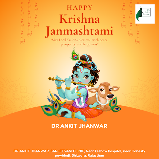 Wishing you a joyous Janmashtami from Dr. Ankit Jhanwar's Skin Care Clinic in Bhilwara! May Lord… post image