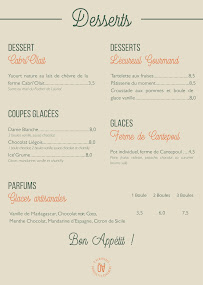 Menu Guinguette éphémère 