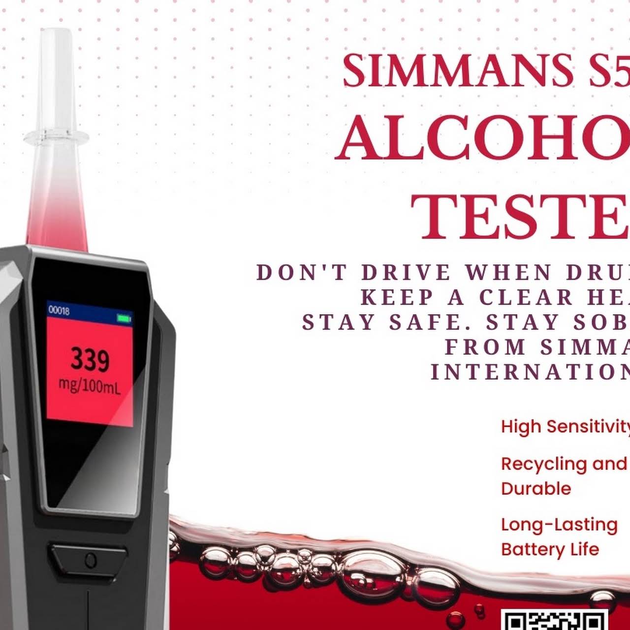 Breathalyzer Alcohol Tester S05