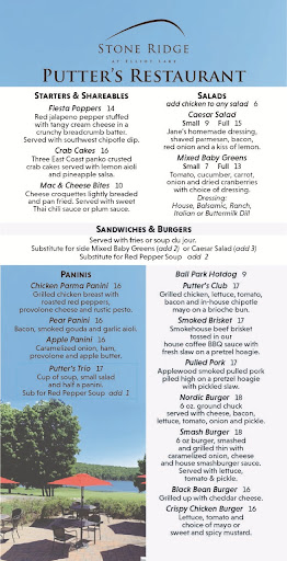 Putter's Restaurant at Stone Ridge Golf Course - Thumbnail