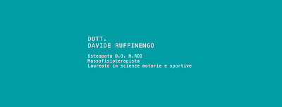 Dott. Davide Ruffinengo - Osteopata D.O. MROI e Masso-Fisioterapista