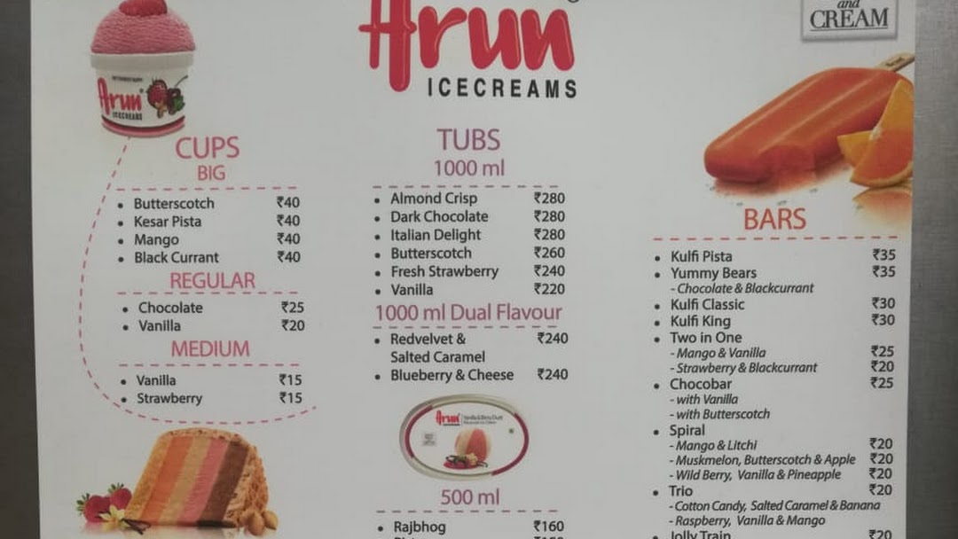 arun ice cream business plan