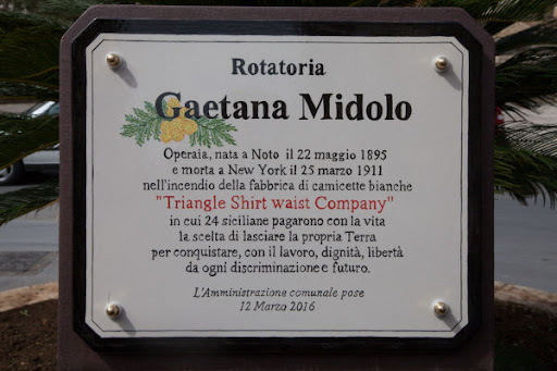 Triangle Waist Shirt Factory Fire Memorial - Gaetana Midolo