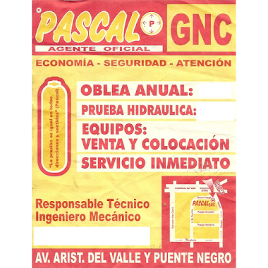 PASCAL GNC OBLEAS EN EL DIA, lunes a viernes, sabados consultar, Author: PASCAL GNC OBLEAS EN EL DIA, lunes a viernes, sabados consultar