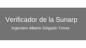 Verificador de la Sunarp Ing Alberto Delgado Torres 2