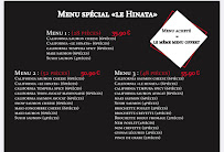 Menu LE HINATA Page 1