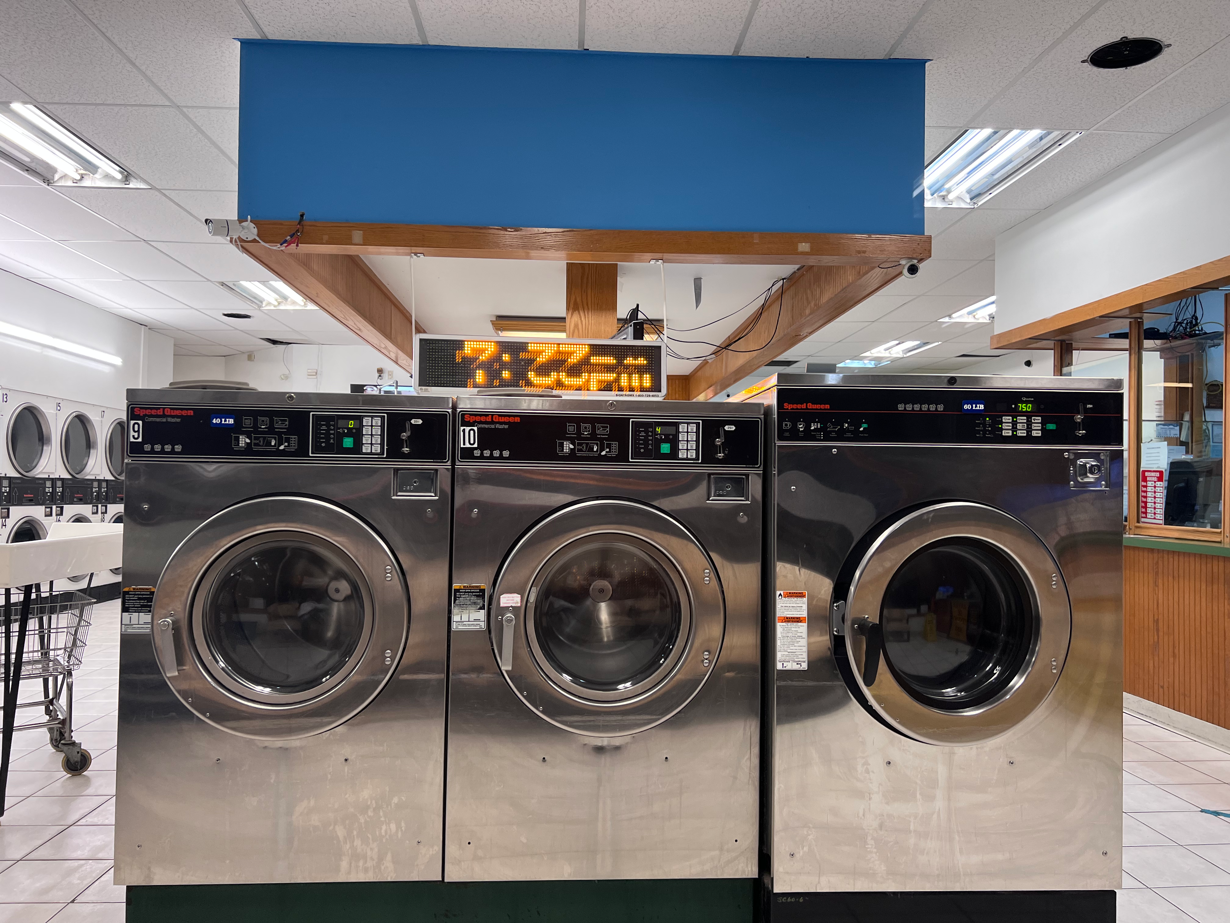 Self-service laundry at Kino Laundry and Multiservices, New London, CT