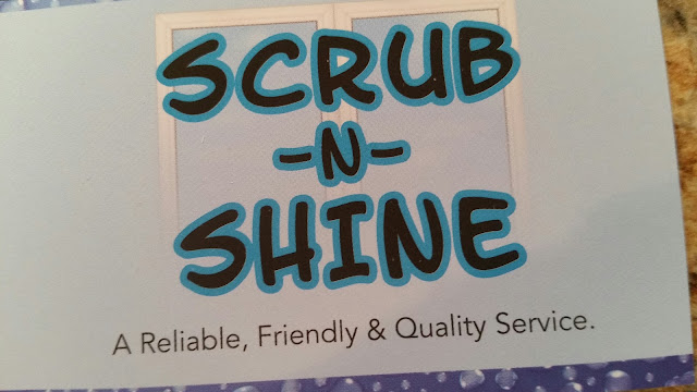 Scrub & shine window cleaning