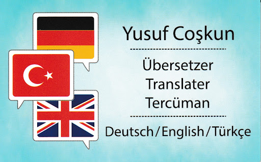 Übersetzer/Translater/Tercüman Yusuf Coşkun