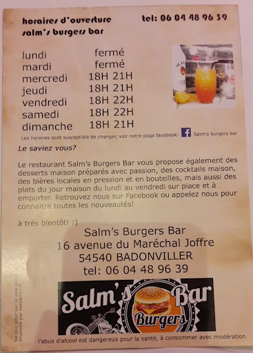 Photo 1 - Salm's Burgers bar