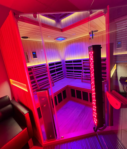 Wellness IR Sauna, Red Light, Steam, Salt, Cold Plunge, Zero Gravity Float, Localized Cryo
