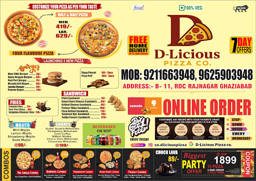 D-Licious Pizza co Offers post image