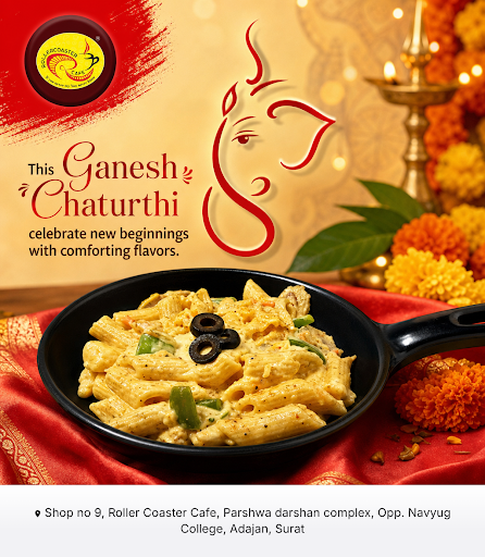 Enjoy delicious Pasta at Roller Coaster Cafe this Ganesh Chaturthi 2026, paired perfectly with ou… post image