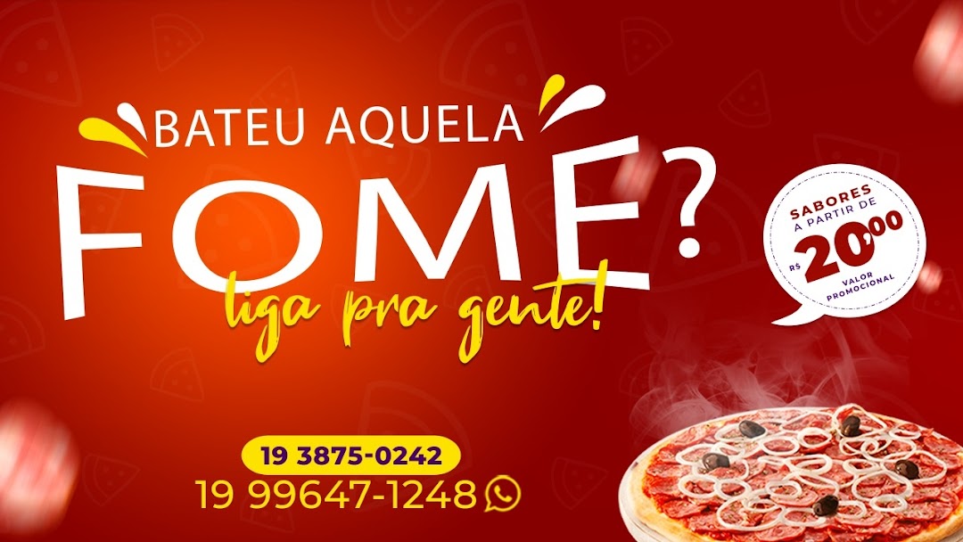 MÉDIA 2 SABORES (4 PEDAÇOS): Papa Pizza Delivery