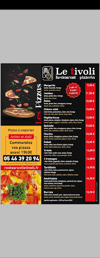 Menu Le Tivoli Page 18