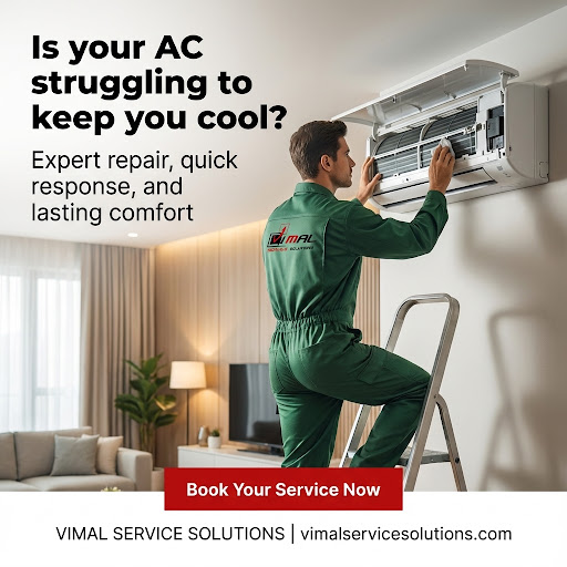 ❄️ Need AC Repair in South Bopal, Ahmedabad? Vimal Service Solutions provides fast, professional,… post image
