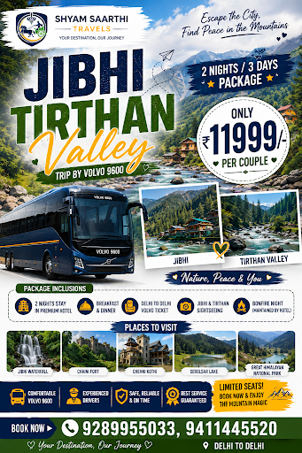 Jibhi Tirthan Valley tour package from Delhi, Jibhi tour package from Noida, Tirthan Valley packa… post image