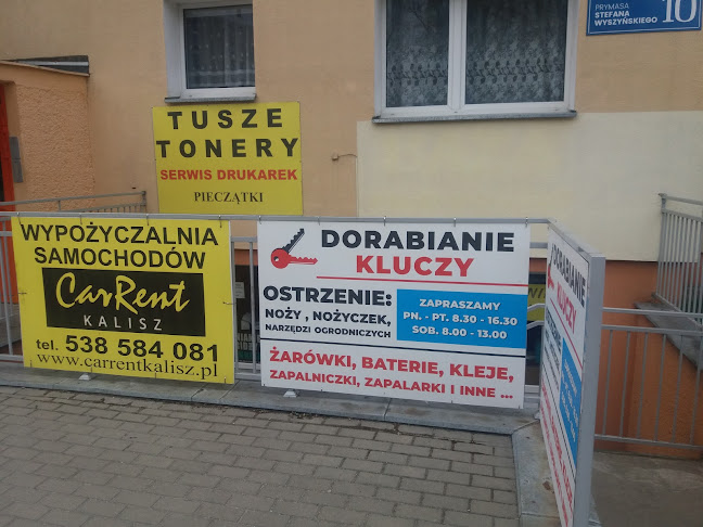 Tusze Tonery Kalisz Serwis drukarek. Dorabianie kluczy - Ślusarz