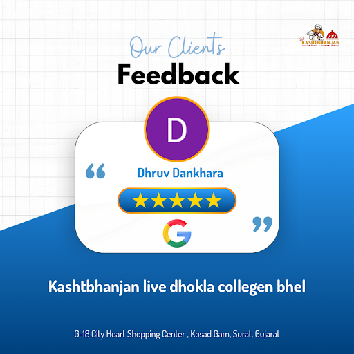 Dhruv raves about his delightful experience at Kashtbhanjan live dhokla collegen bhel in Surat! H…