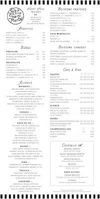 Menu Le Petit Saint Martin Page 1