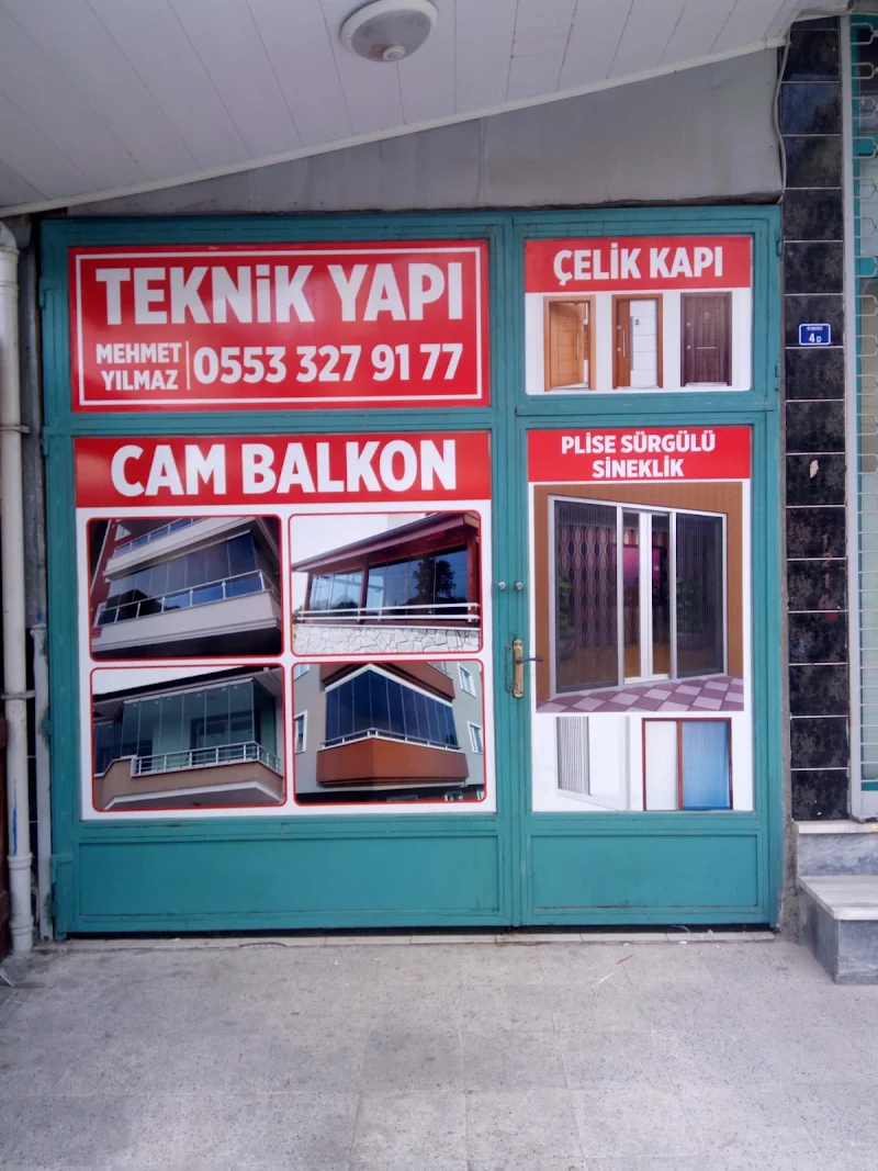 Teknik Cam Balkon Mekan ve Vitrin Görünümü