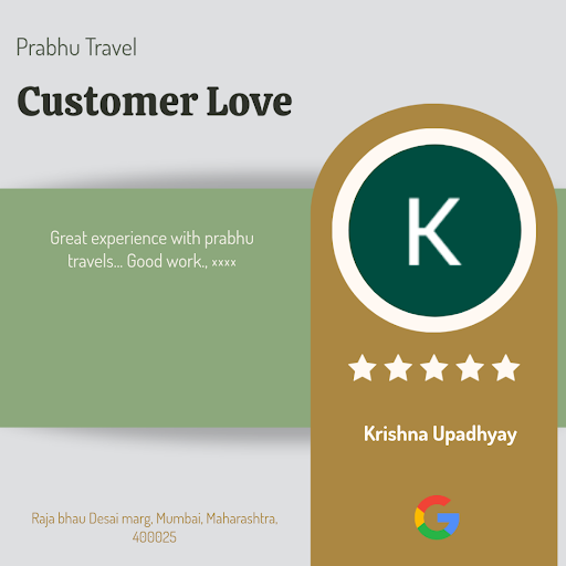 Krishna Upadhyay, a delighted customer, raves about his exceptional experience with Prabhu Travel…