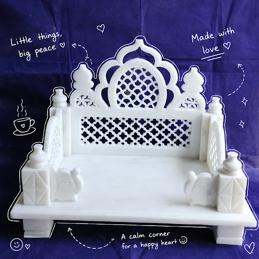 White Marble Singhasan for Laddu Gopal 🤍🙏 post image