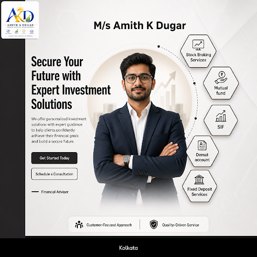 M/s Amith K Dugar provides expert financial guidance with stock broking, mutual funds, SIF, demat… post image
