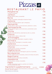 Menu Le Papio Page 1