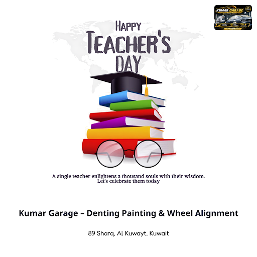 Celebrate Teacher's Day by honoring those who shape us. At Kumar Garage, we specialize in car den…