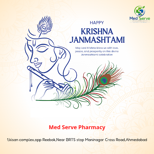 Celebrate Janmashtami with health and wellness. Visit Med Serve Pharmacy for trusted blood pressu… post image