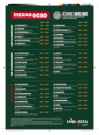 Menu Le Kiosque à Pizzas Page 1