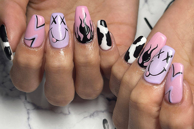 eyelash&nail B.emore.T×Laugh nail