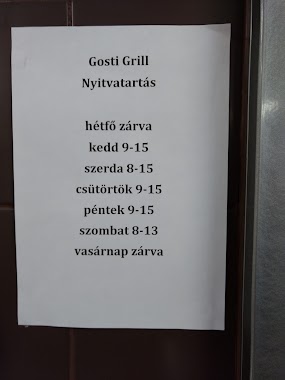 Gosti Grill, Author: Zoltán Herczig