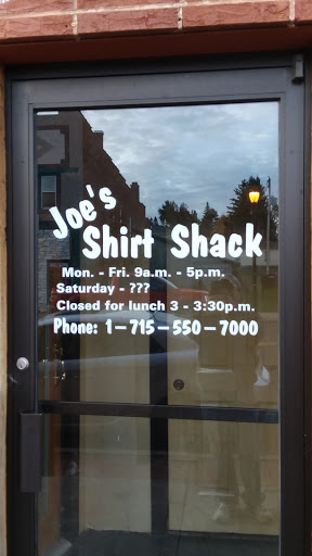 Joe's Shirts Shack