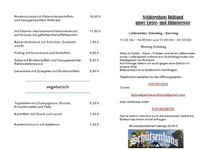 Speisekarte