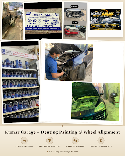 Kumar Garage offers expert car body repair services including denting, painting, and wheel alignm…