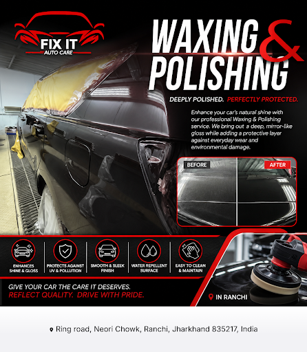 Fix It Auto Care in Ranchi offers expert waxing and polishing services to restore your car's shin… post image
