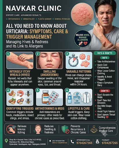 Dealing with sudden, intensely itchy welts or swelling? You might be experiencing Urticaria, comm… post image
