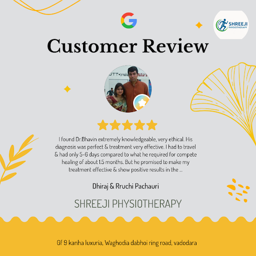 Dhiraj and Rruchi Pachauri had an exceptional experience at SHREEJI PHYSIOTHERAPY in Vadodara. Th… post image