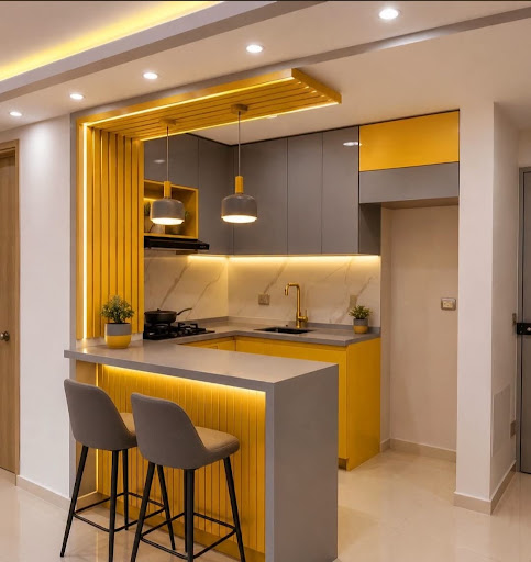 ✨ Modern Modular Kitchen Design in Mahim, Mumbai ✨