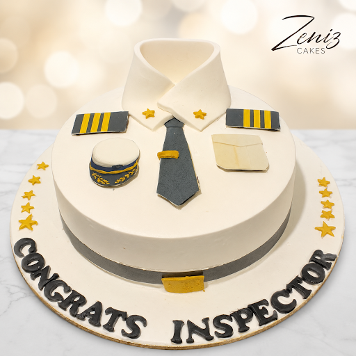 🎖️ Saluting a New Milestone! Custom Inspector Promotion Cake 🎖️ post image