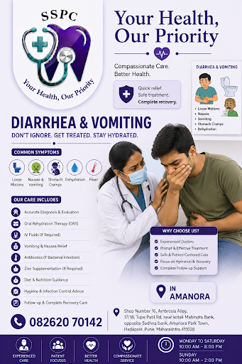 Get prompt and effective Diarrhea & Vomiting Treatment at Suvarnasandhya Clinic with Dr. Pushkraj… post image