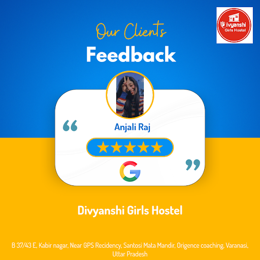 Anjali, a delighted resident of Varanasi, raves about her experience at Divyanshi Girls Hostel, w… post image