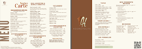 Menu Kosmopolite - BEAUMONT Page 1